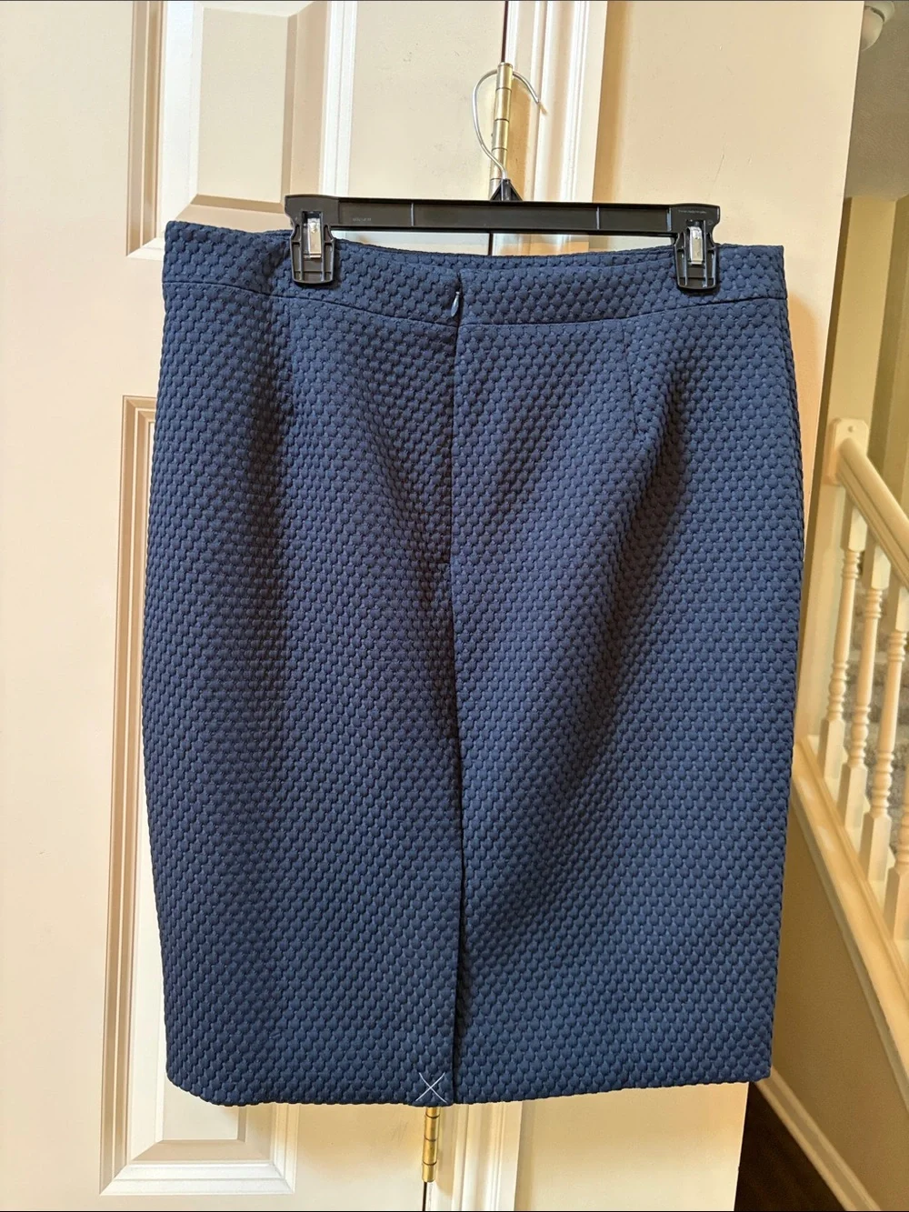 NWT J. Crew Navy Textured Knit no. 2 Pencil Skirt, 12